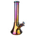 Fortune | Electroplated 14" 7mm New Beaker - 4 Assorted Colours Glass Bong Fortune Iridescent Purple
