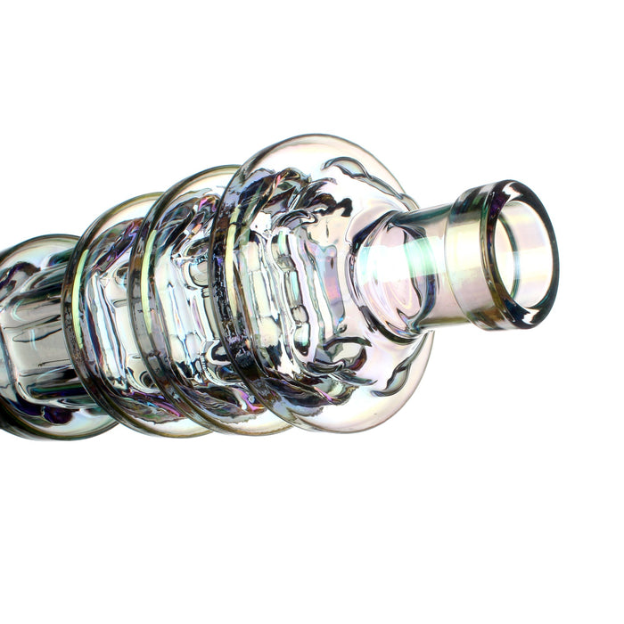 Fortune | 24" Electroplated Gatling Gun Glass Bong with Hardwood Stand Glass Bong Fortune