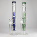 16" Triple Perc Straight Tube – Premium Glass Bong with Maximum Filtration Glass Bong Small Biz Distributors