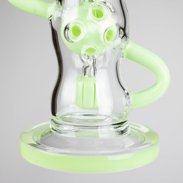 9" Fab Klein Recycler – Premium Glass Rig with Matrix Perc for Superior Filtration Glass Bong Small Biz Distributors