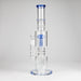 16" Glass Bong – 10-Arm Tree Perc with Matrix Perc for Maximum Filtration Glass Bong Small Biz Distributors Blue