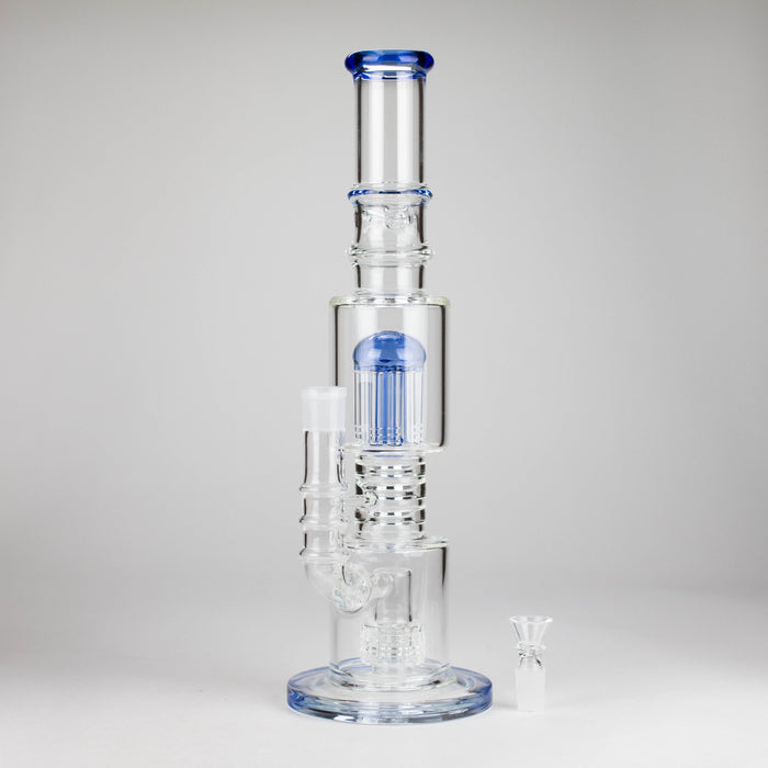 16" Glass Bong – 10-Arm Tree Perc with Matrix Perc for Maximum Filtration Glass Bong Small Biz Distributors
