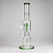 16" Glass Bong – 10-Arm Tree Perc with Matrix Perc for Maximum Filtration Glass Bong Small Biz Distributors Green