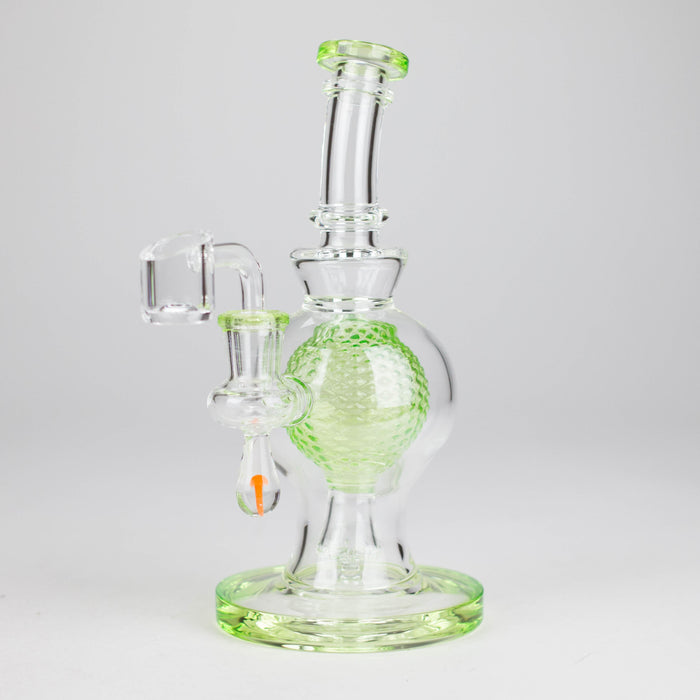 8" Ball Rig – Compact Dab Rig with Quartz Banger Glass Rig Small Biz Distributors Neon Green