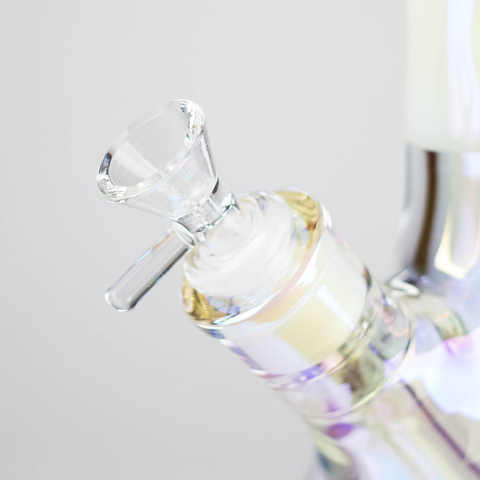 12.5" Hologram Beaker Glass Bong Glass Bong Small Biz Distributors