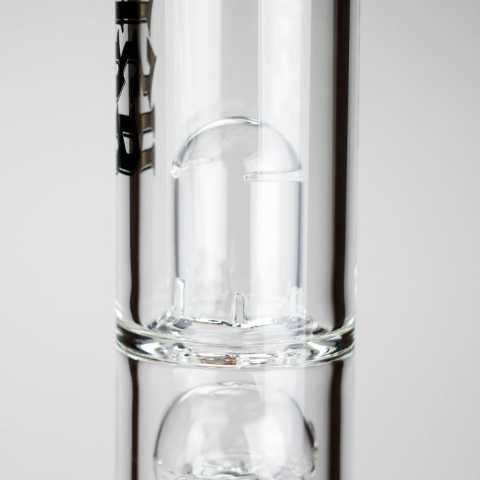 Medusa | 17" 7mm Double Tree Perc Glass Bong with Splash Guard Glass Bong Small Biz Distributors