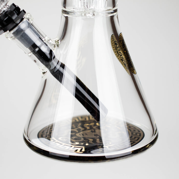 Medusa | 17" 7mm Double Tree Perc Glass Bong with Splash Guard Glass Bong Small Biz Distributors