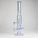 Trippy Glass | 17" 7mm Holographic Stemline Bong – Triple Diffused Perc with 18mm Bowl Glass Bong Small Biz Distributors
