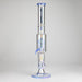 Trippy Glass | 17" 7mm Holographic Stemline Bong – Triple Diffused Perc with 18mm Bowl Glass Bong Small Biz Distributors