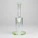 9" Ball Perc Glass Bong – Green with Bent Neck & 14mm Bowl Glass Bong Small Biz Distributors