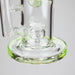 9" Ball Perc Glass Bong – Green with Bent Neck & 14mm Bowl Glass Bong Small Biz Distributors