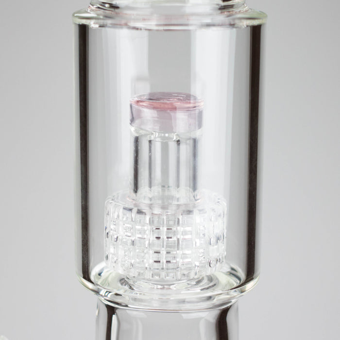 16" 7mm Colored Beaker Bong – Premium Thick Glass with Grid Perc Glass Bong Small Biz Distributors