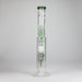 16" Triple Perc Straight Tube – Premium Glass Bong with Maximum Filtration Glass Bong Small Biz Distributors
