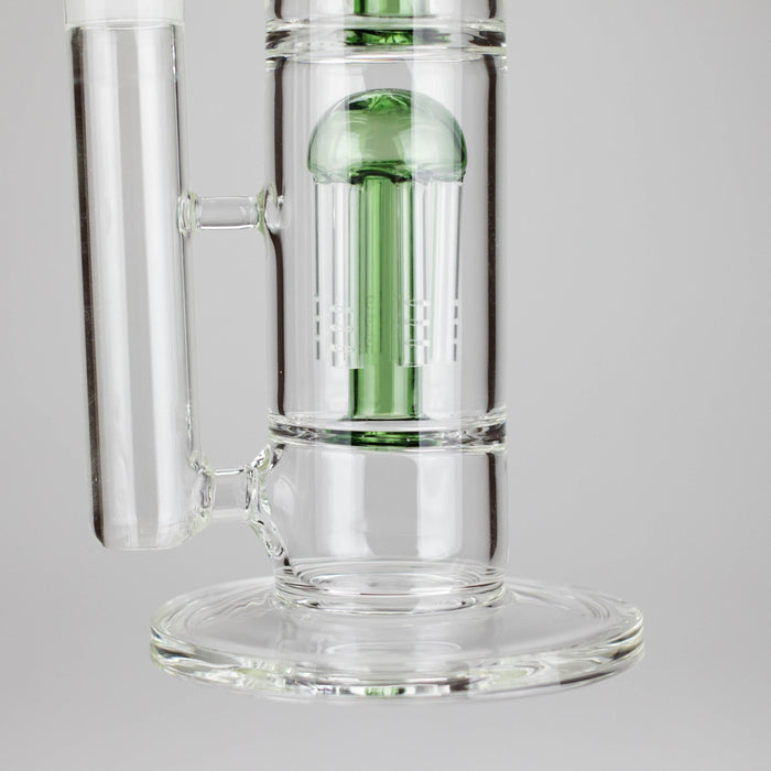 16" Triple Perc Straight Tube – Premium Glass Bong with Maximum Filtration Glass Bong Small Biz Distributors
