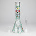 10" Sugar Skull Design Glass Beaker Bong Glass Bong 777 Smoke