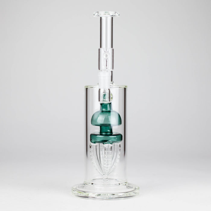 11" 2-in-1 Glass Dab Rig with Percolator [BH141] Glass Bong 777 Smoke