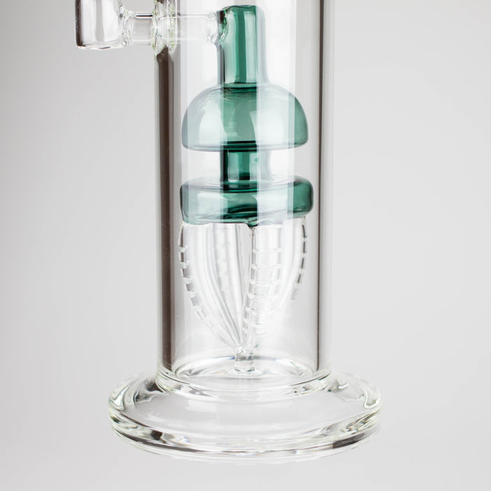 11" 2-in-1 Glass Dab Rig with Percolator [BH141] Glass Bong 777 Smoke