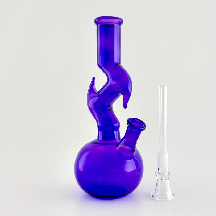 8" Zig-Zag Zong Glass Bong Super Supplys Inc
