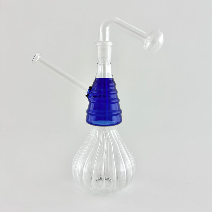 7“ Swirl Oil Burner Bubbler Glass Rig Super Supplys Inc Blue