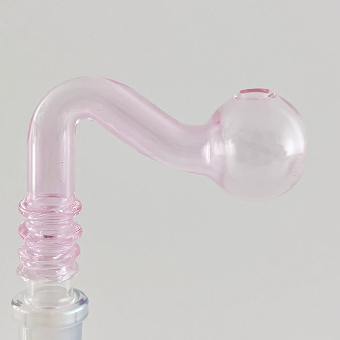 Glass Oil Burner Attachment - 5 Colors - 2CT Banger · Oil Burner Super Supplys Inc Pink