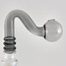Glass Oil Burner Attachment - 5 Colors - 2CT Banger · Oil Burner Super Supplys Inc Grey