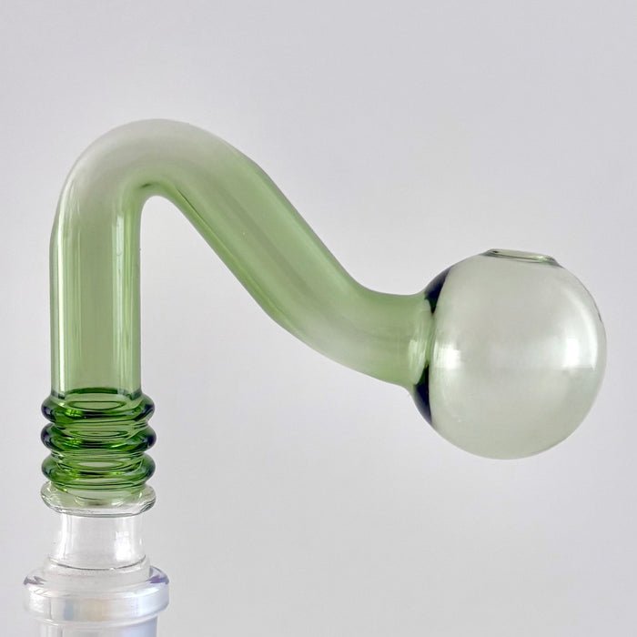 Glass Oil Burner Attachment - 5 Colors - 2CT Banger · Oil Burner Super Supplys Inc Green