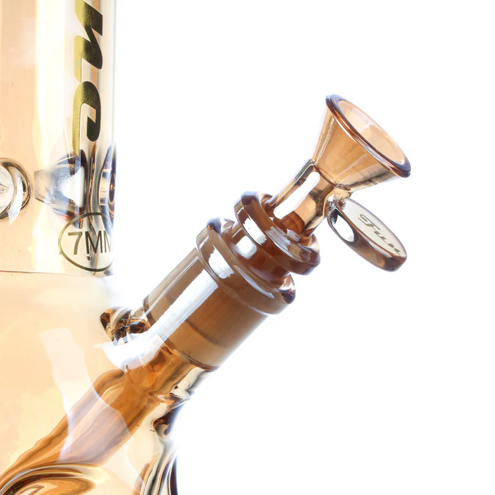 Fortune | 14" 7mm Electroplated Skull Glass Bong Glass Bong Fortune