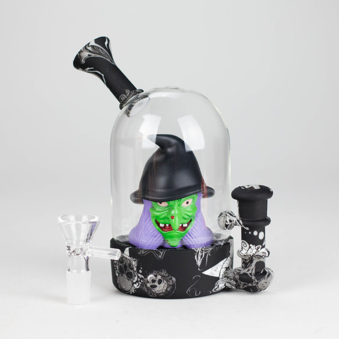6" Waterwheel water pipe-Witch Resin · Silicone · Plastic Bong JJ Distribution