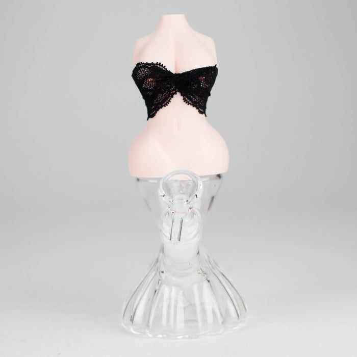 8" Glamourous water pipe Resin · Silicone · Plastic Bong JJ Distribution