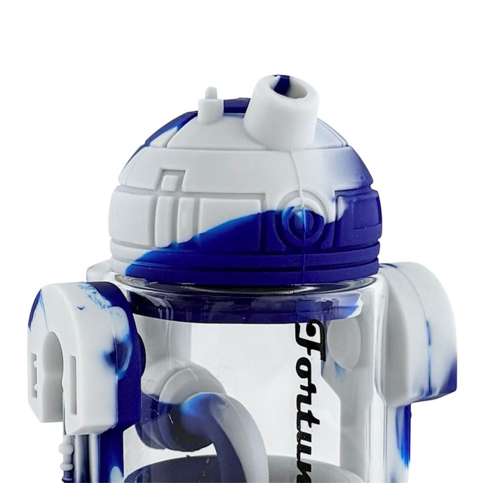 6.5" Silicone R2D2-Inspired Water Pipe Resin · Silicone · Plastic Bong Fortune