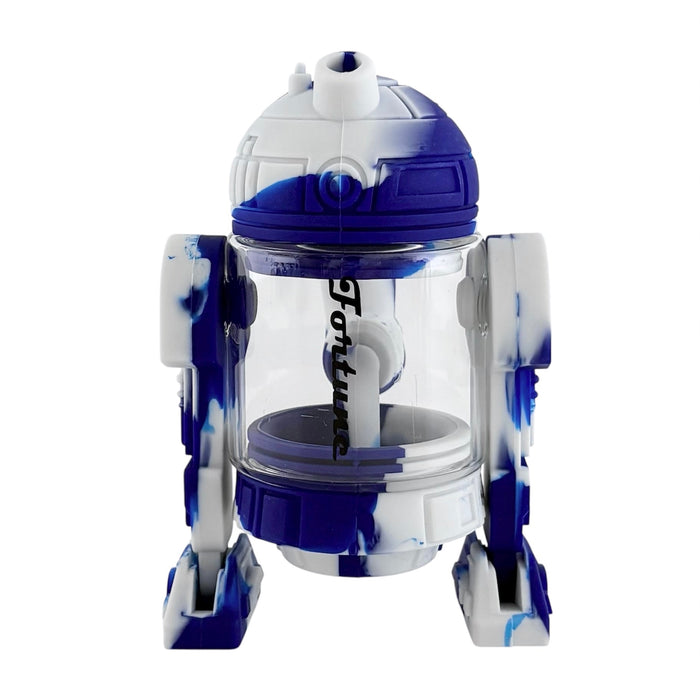 6.5" Silicone R2D2-Inspired Water Pipe Resin · Silicone · Plastic Bong Fortune