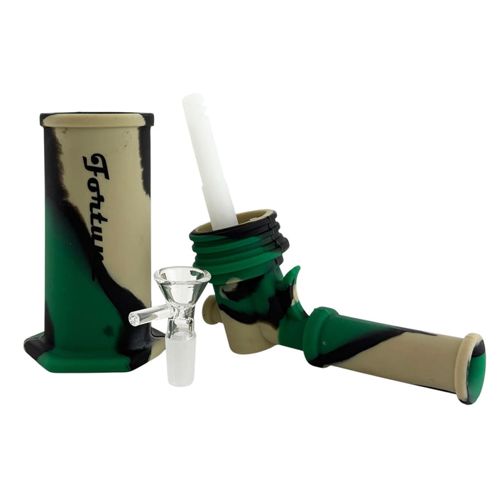 8" Silicone Torch Design Water Pipe Resin · Silicone · Plastic Bong Fortune