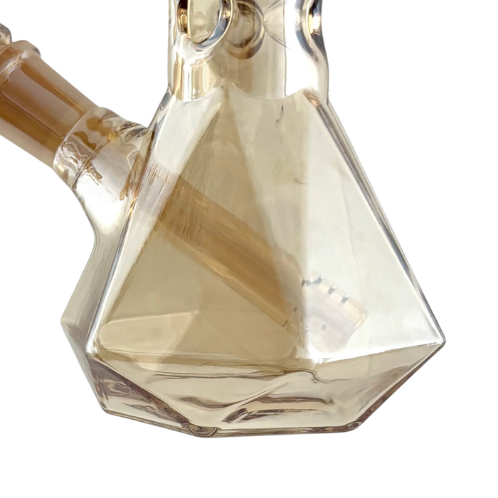 10" Geometric Hexagon Electroplated Glass Bong Glass Bong Fortune