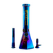 Fortune | Electroplated 10" 5mm Hexagon Glass Beaker Bong - 4 Assorted Colours Glass Bong Fortune