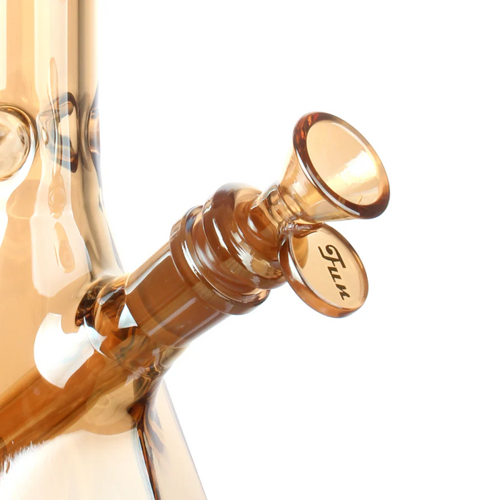 Fortune | Electroplated 10" 5mm Hexagon Glass Beaker Bong - 4 Assorted Colours Glass Bong Fortune