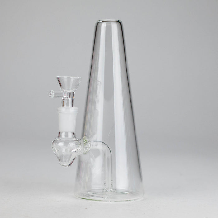 7" Solid Color Electroplate Glass Bong Glass Bong 777 Smoke Clear