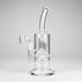 9" 2-in-1 Color accented Glass Dag Rig with Percolator Glass Bong 777 Smoke Clear