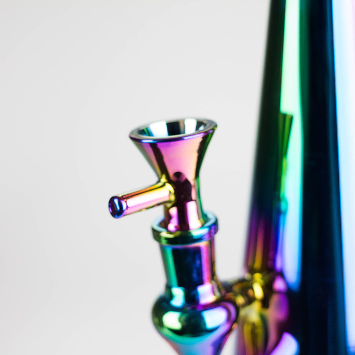 7" Solid Color Electroplate Glass Bong Glass Bong 777 Smoke