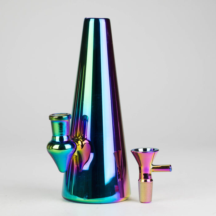 7" Solid Color Electroplate Glass Bong Glass Bong 777 Smoke