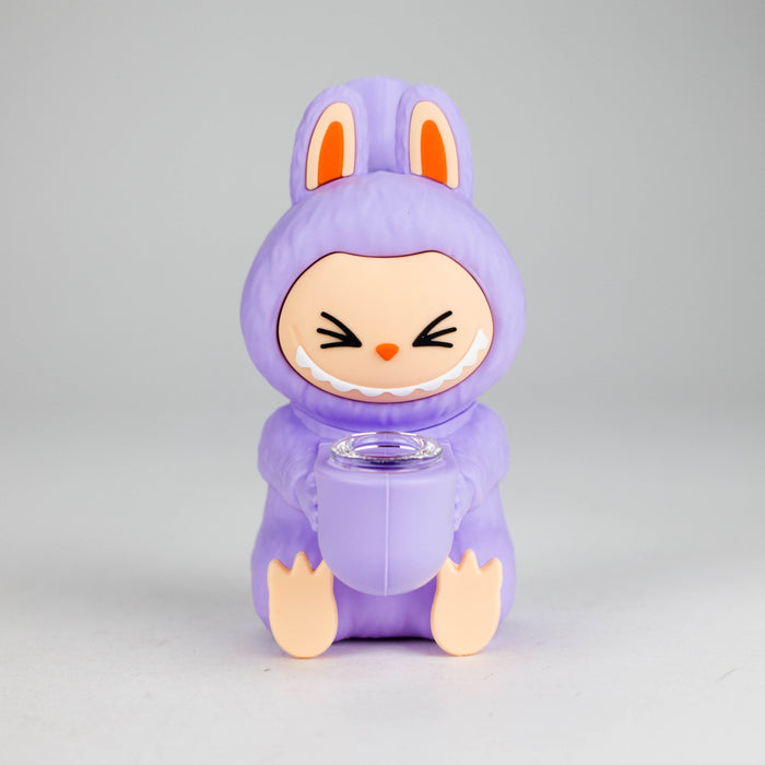 6" Popular Character Design Silicone Bong Resin · Silicone · Plastic Bong 777 Smoke Purple