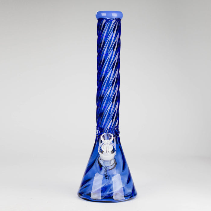 Genie | 16" 9mm Twist Glass Beaker Bong [HH1125] Glass Bong ONE