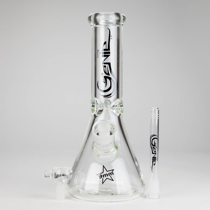 Genie | 12" 9mm Glass Beaker Bong [GL15] Glass Bong BB Canada