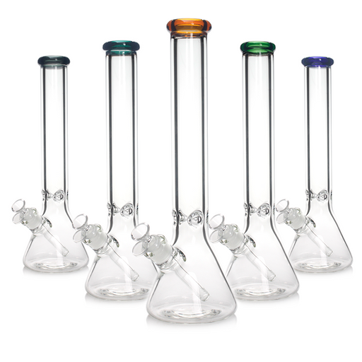 16" Beaker Bong with Bowl and Downstem Glass Bong Small Biz Distributors