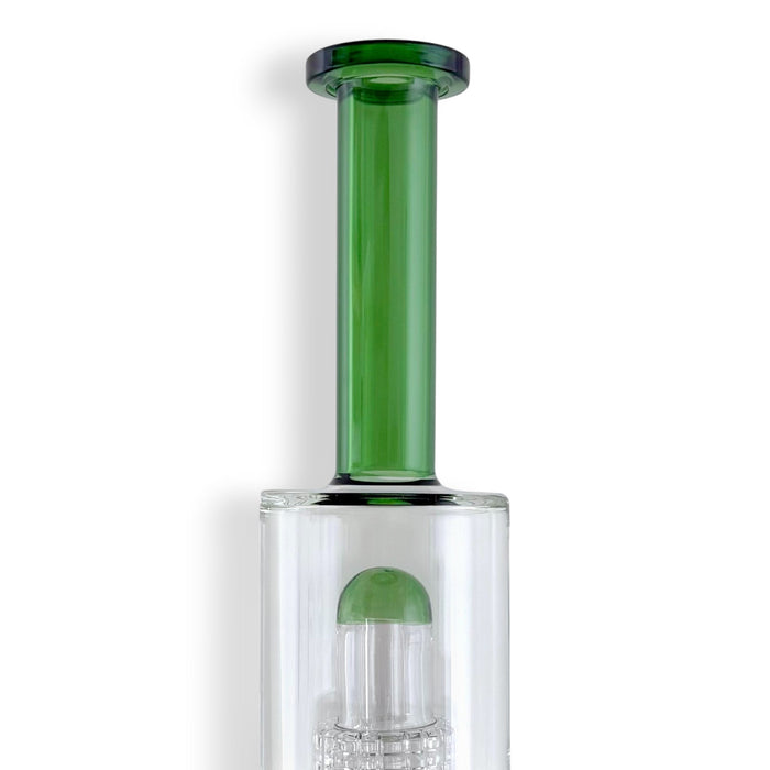 17" Triple Dome Percolator Water Pipe with 14mm Handle Bowl Piece Glass Bong Super Supplys Inc