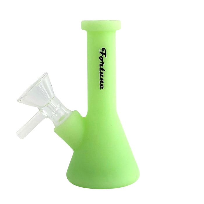 3" Silicone Water-Pipe with Built-In Stem & 14mm Glass Bowl Resin · Silicone · Plastic Bong Fortune