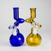 8" Zigzag Glass Bong – Assorted Colors Glass Bong RMG WHOLESALE