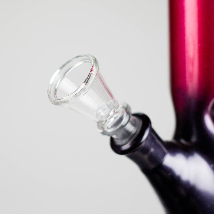 10" Shining Straight Glass Water Bong – Assorted Colors Glass Bong RMG WHOLESALE