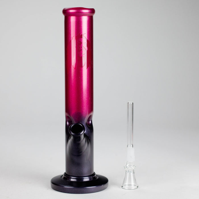 10" Shining Straight Glass Water Bong – Assorted Colors Glass Bong RMG WHOLESALE