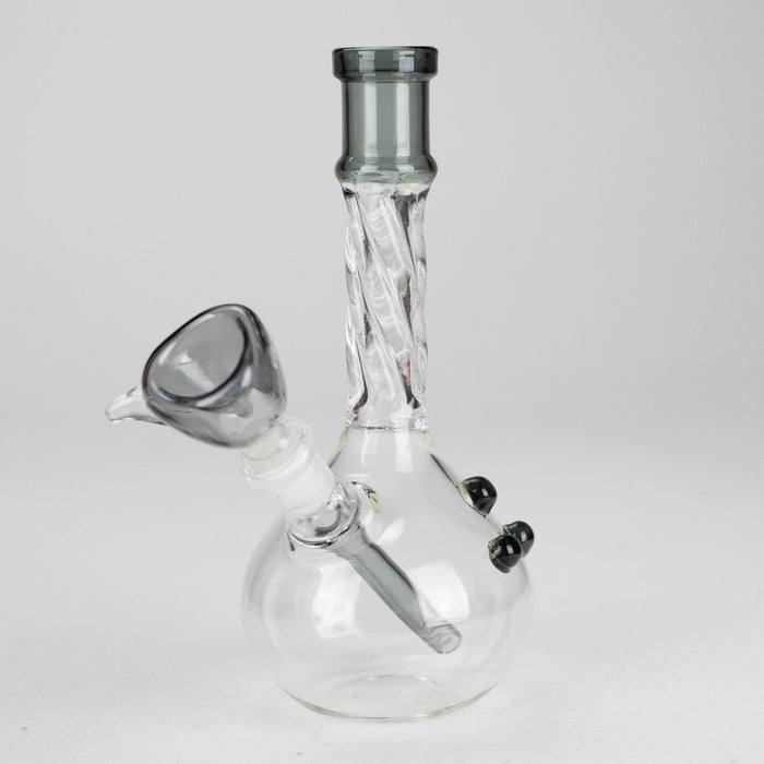 7" Twisted Tube Glass Bong – Assorted Colors Glass Bong RMG WHOLESALE