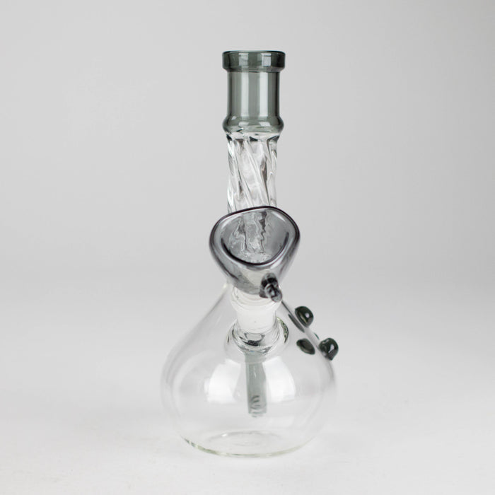 7" Twisted Tube Glass Bong – Assorted Colors Glass Bong RMG WHOLESALE